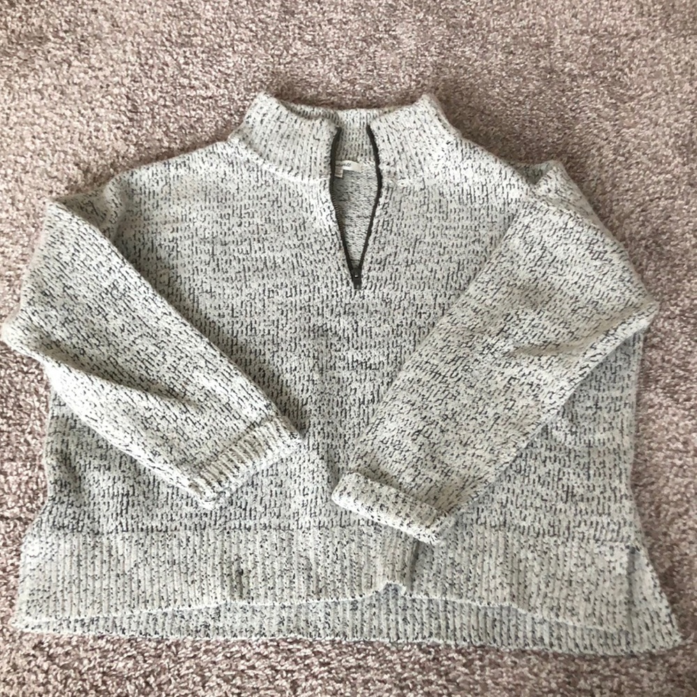 Madewell quarter zip sweater